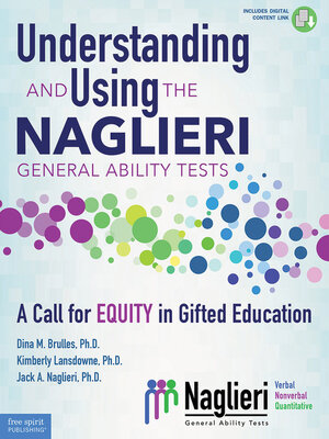 cover image of Understanding and Using the Naglieri General Ability Tests